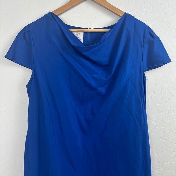 Suzi‎ Chin for maggy boutique Dress Womens 12 Royal Blue Cap Sleeves - Picture 2 of 9